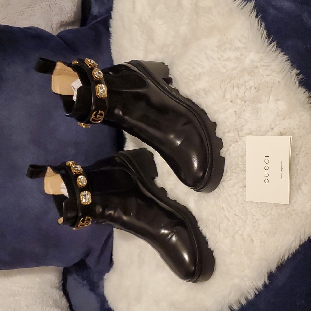 Gucci Trip Boots - Worn Twice Indoors Only - Black